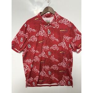 Reyn Spooner XL Polo St Louis Cardinals MLB Hawaiian